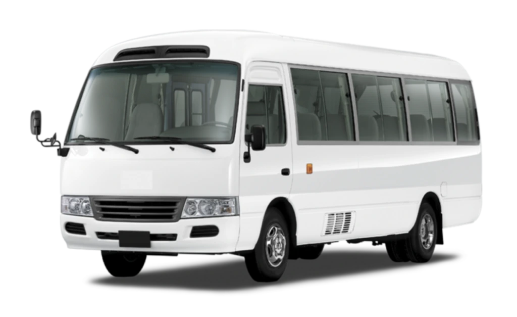 Coaster car for Umrah and airport transfers in Saudi Arabia